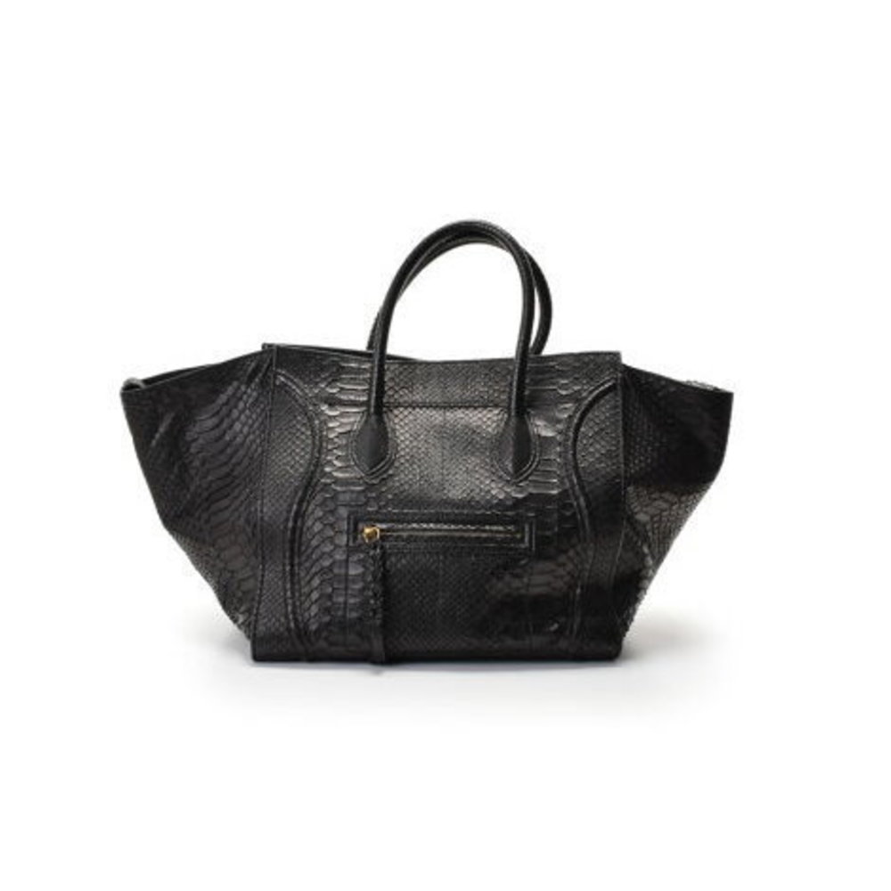 Celine Luggage Phantom Python Black - image 1